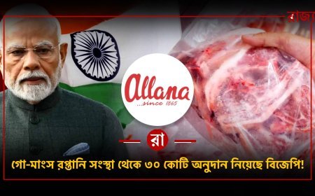 গো-মাংস রপ্তানিকারক সংস্থা থেকে ৩০ কোটি অনুদান! বিজেপির দ্বিচারিতা প্রকাশ্যে