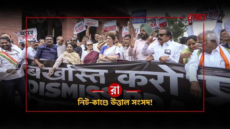 নিট-কাণ্ডে উত্তাল সংসদ চত্বর! শিক্ষামন্ত্রীর পদত্যাগের দাবিতে বিরোধীদের বিক্ষোভ, পাল্টা ময়দানে এনডিএ সাংসদেরাও